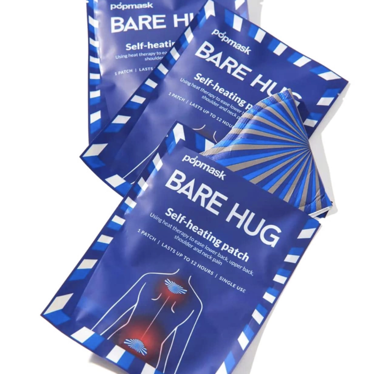Bare Hug Self-Heating Patches for Muscle Relief