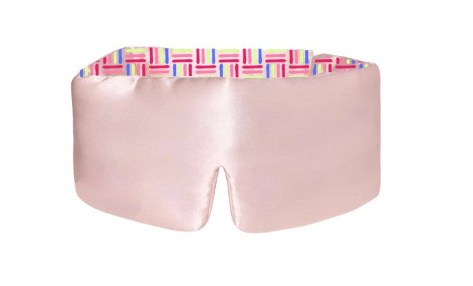 Reversible Padded Eye Mask Pink Satin
