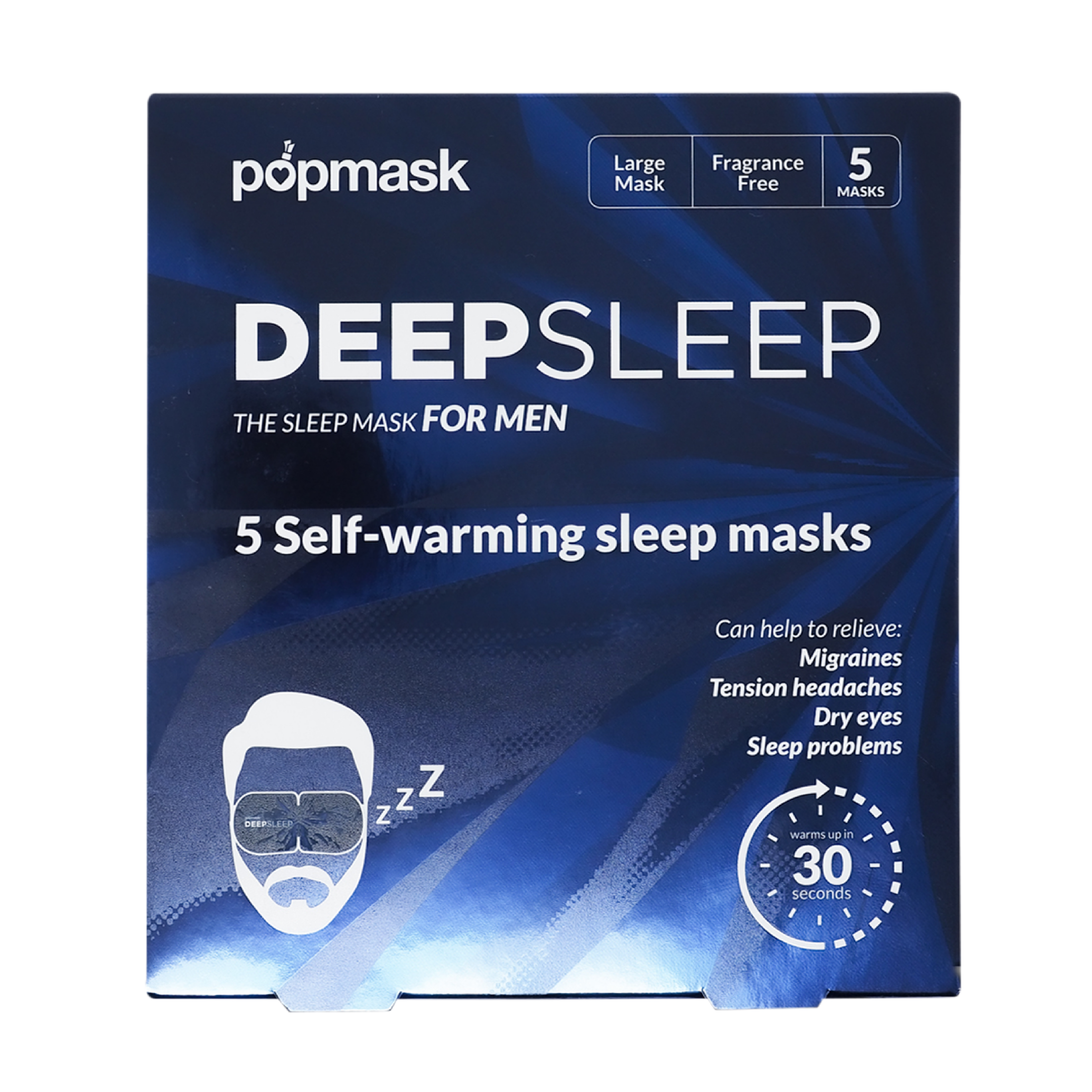 Deep Sleep Self-Heating Eye Masks for Men