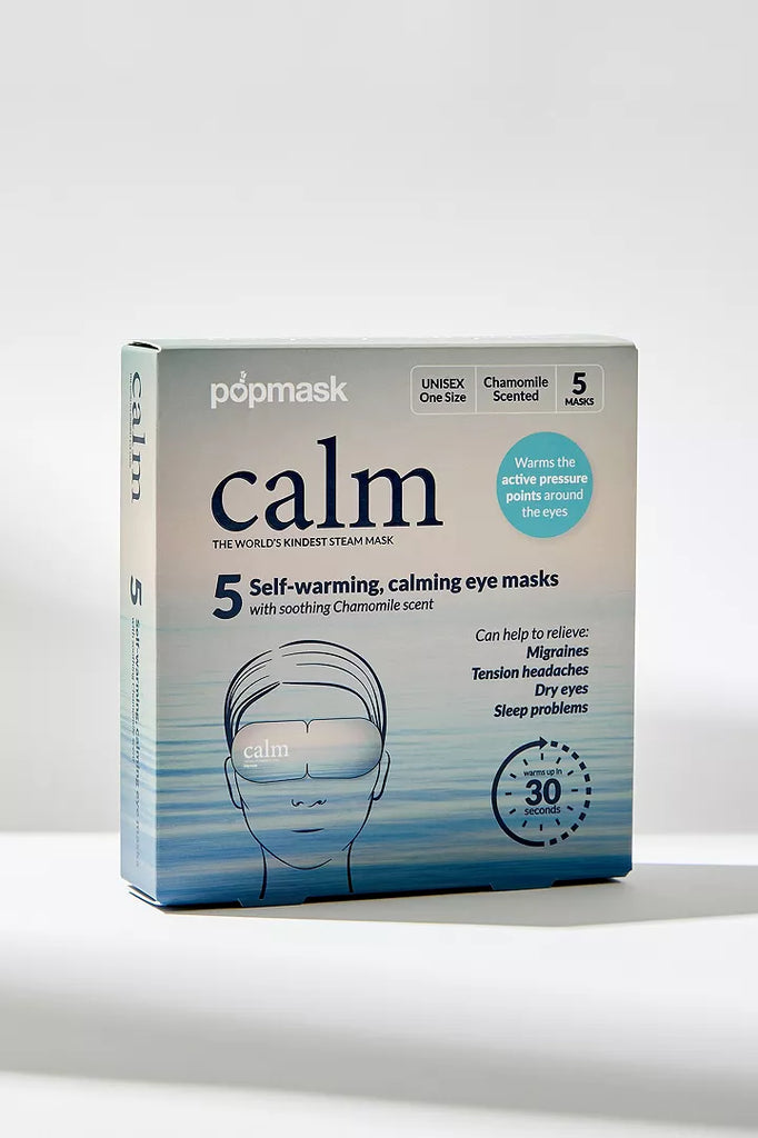 Calm Self-Heating Chamomile Eye Masks - 5 Pack | Ultimate Relaxation Eye Mask