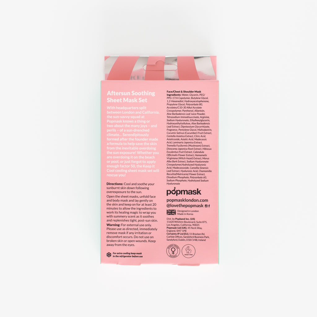 Keep It Cool Aftersun Sheet Mask Set