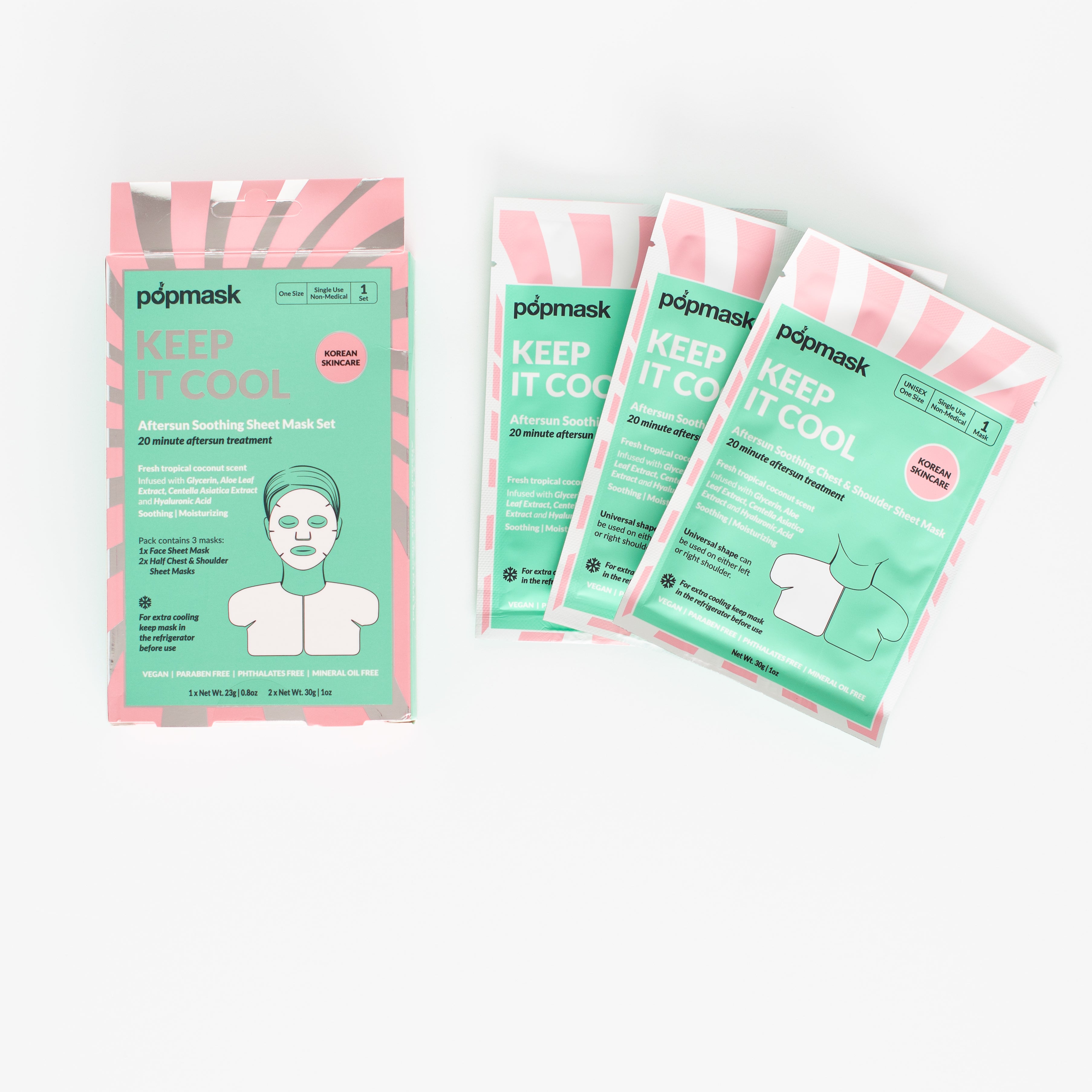 Keep It Cool Aftersun Sheet Mask Set