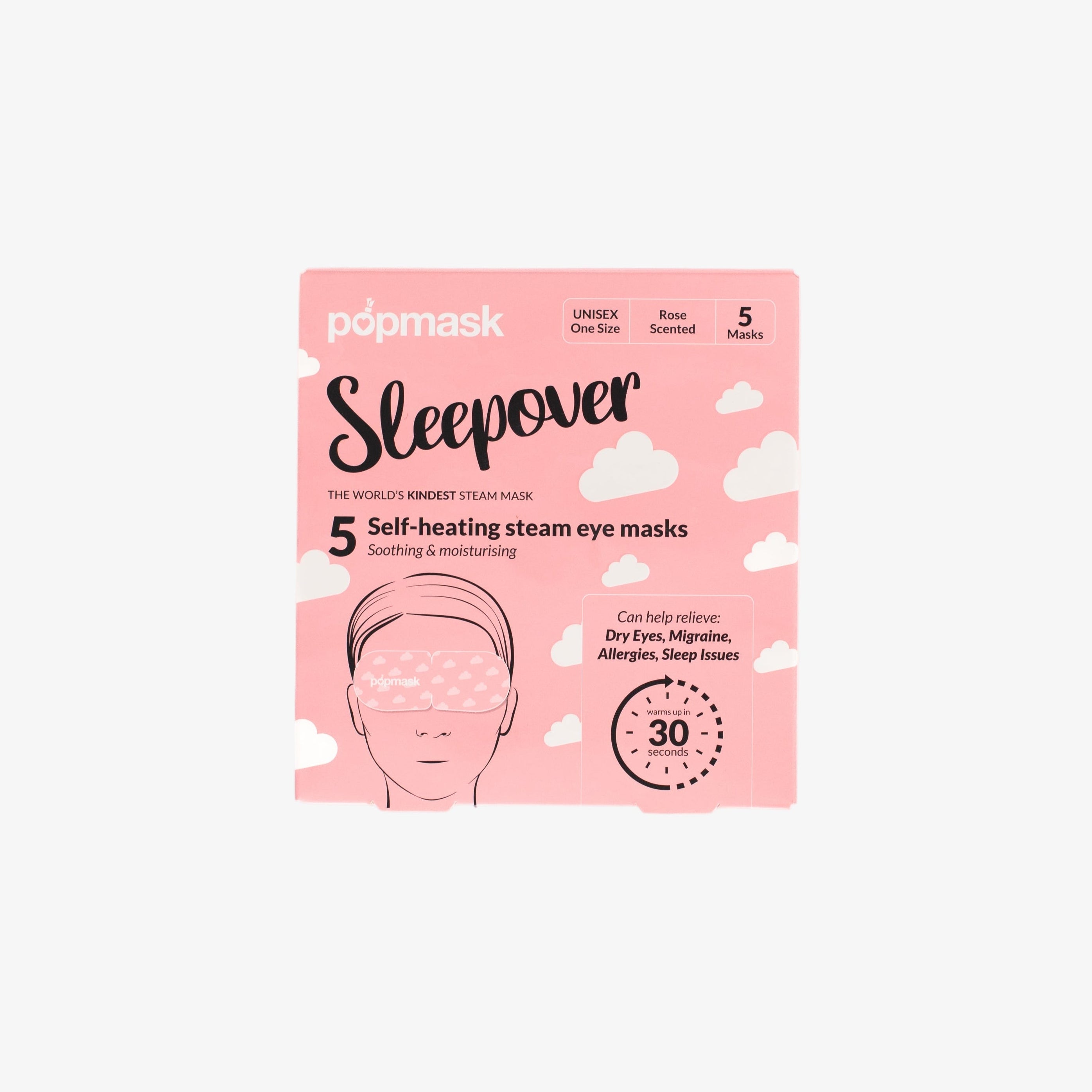 Sleepover Self-Heating Rose Scented Eye Masks