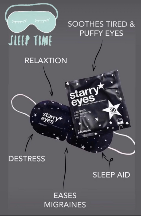 Starry Eyes Self-Heating Eye Masks – 5 Pack | Relax & Unwind for Better Sleep