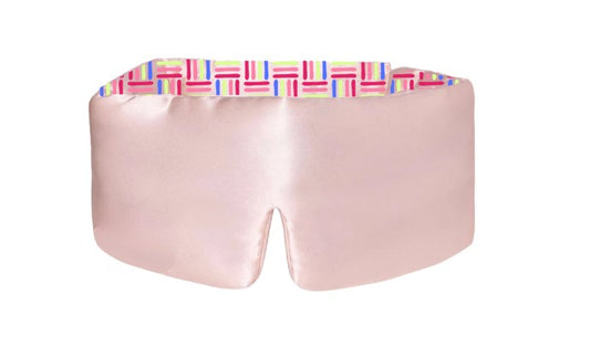 Reversible Padded Eye Mask Pink Satin