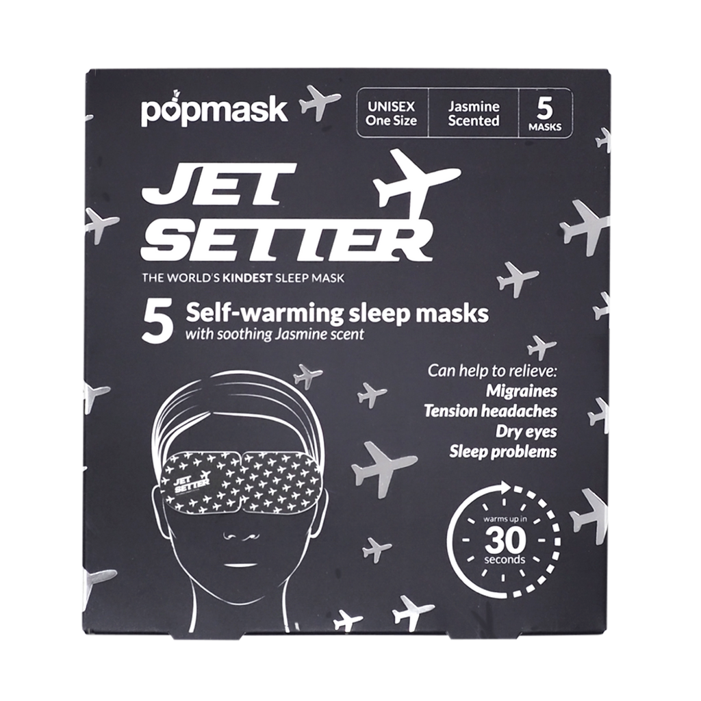 Jet Setter Jasmine Scented Self-warming Sleep Masks (5 Pack)