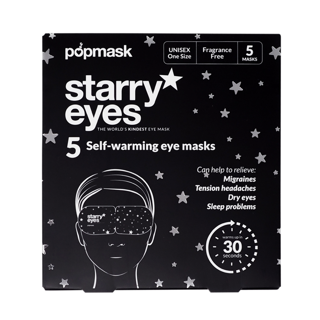 Starry Eyes Self-Heating Eye Masks – 5 Pack | Relax & Unwind for Better Sleep