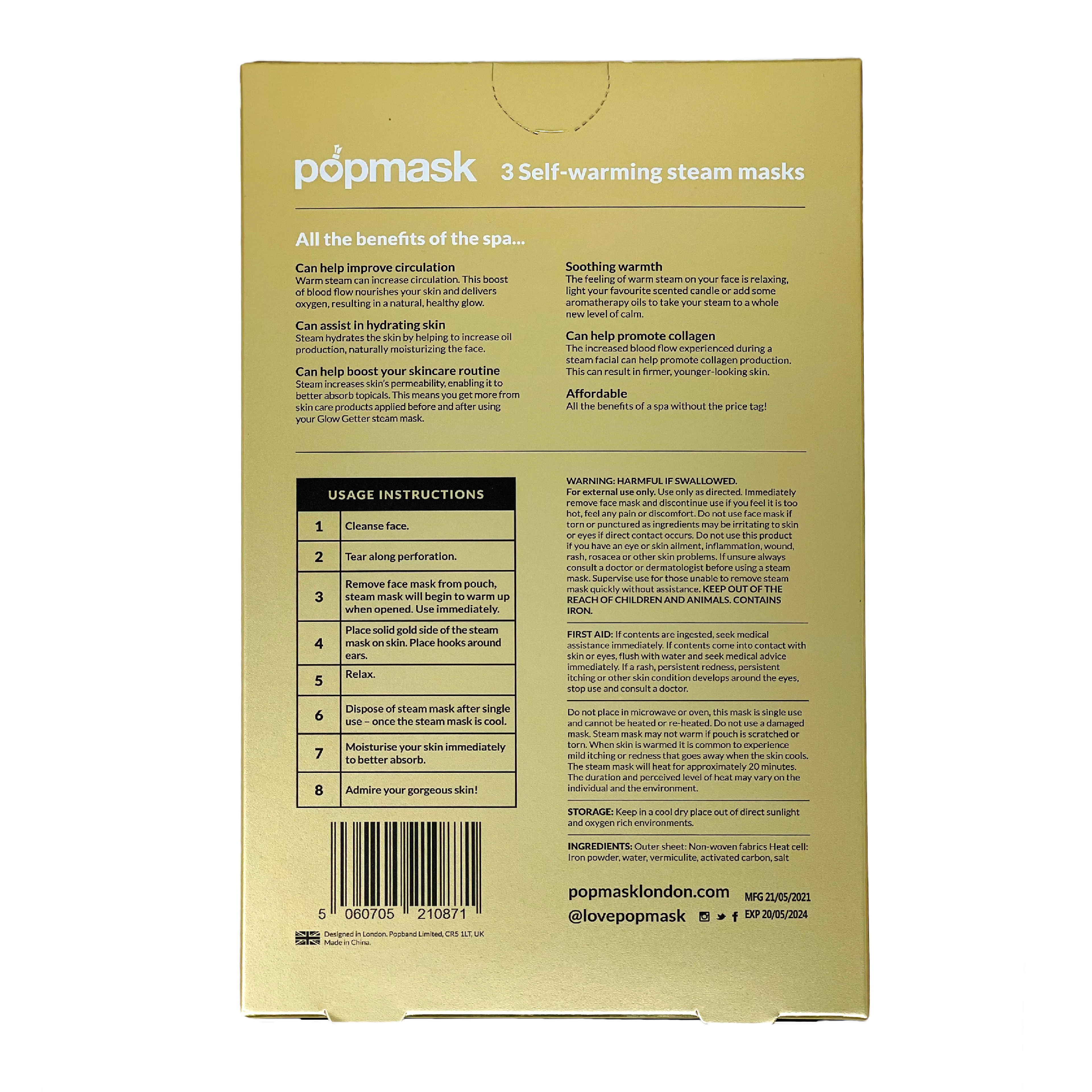 Glow Getter Self-Warming Face Mask