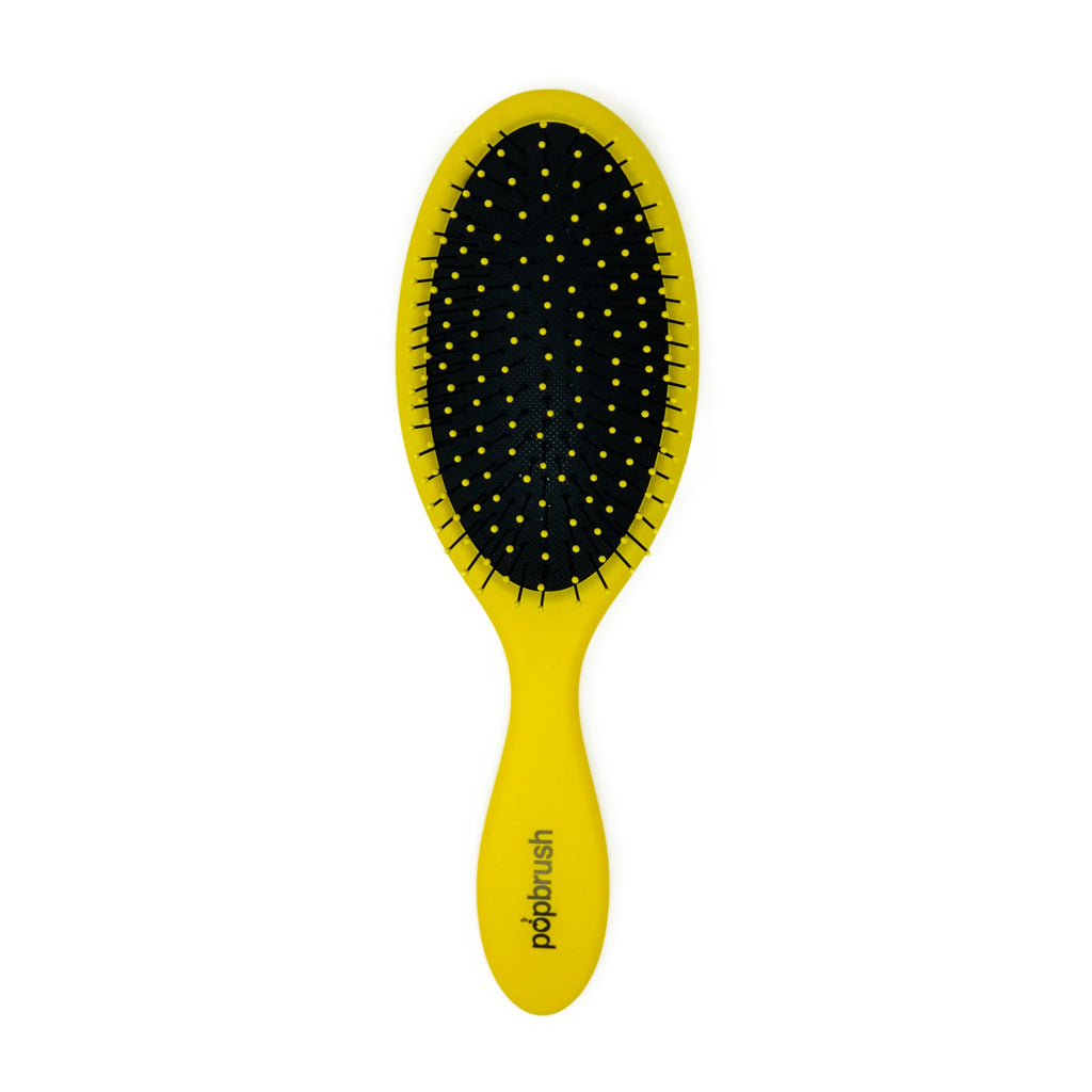Canary Wharf Yellow Popbrush Ultimate Soft Bristle Hair Brush